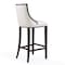 Manhattan Comfort Fifth Avenue Bar Stool in Pearl White and Walnut (Set of 2) 2-BS007-PW - alternate 3